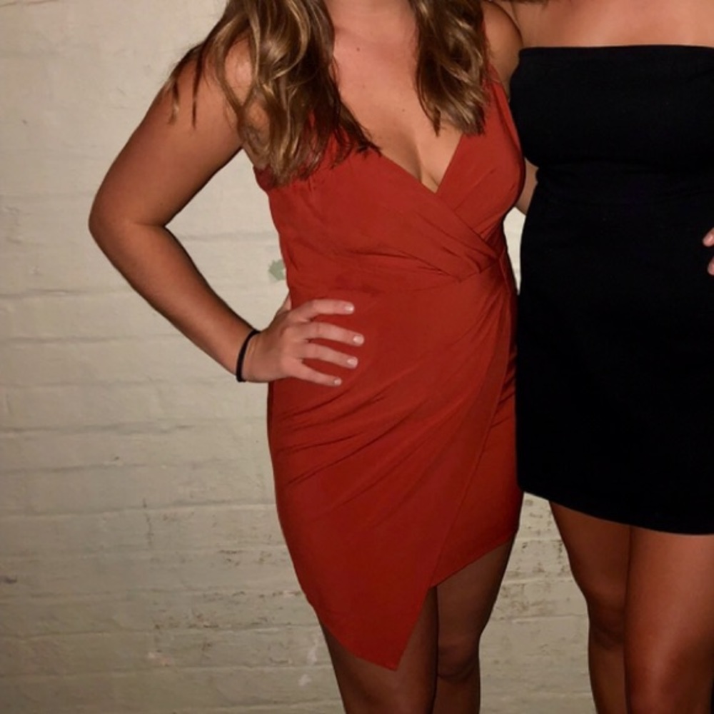 Wrap mini dress